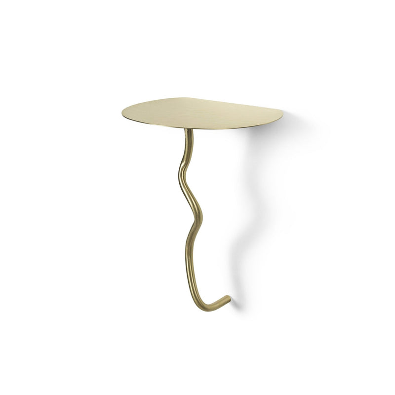 Curvature Wall Table - Ferm Living - Accent Tables - Brass - HORNE