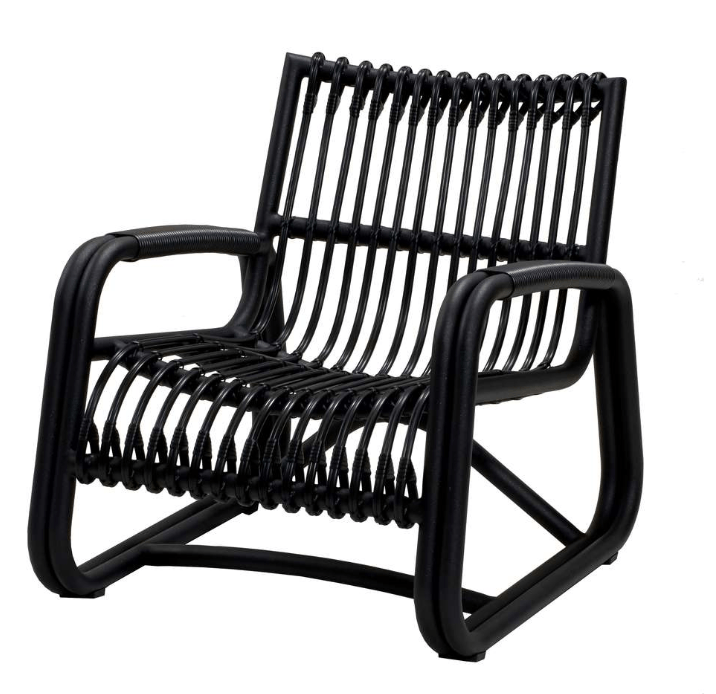 Curve Outdoor Lounge Chair - Cane Line - Outdoor Furniture - Lava Grey - HORNE