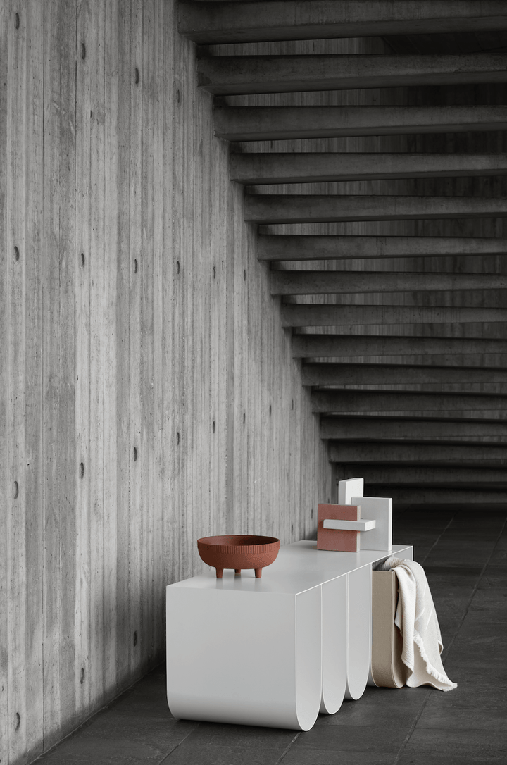 Curved Bench - Kristina Dam - Stools + Benches + Ottomans - Black - HORNE
