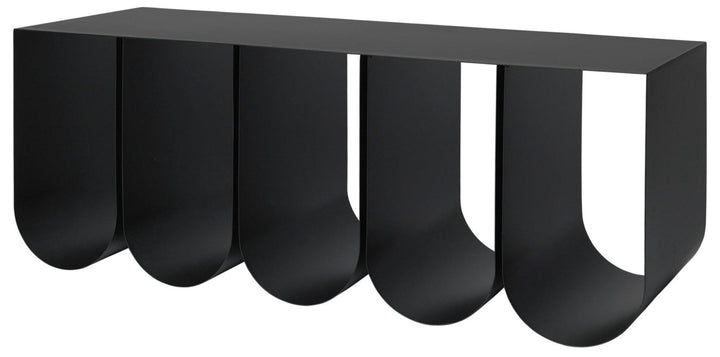 Curved Bench - Kristina Dam - Stools + Benches + Ottomans - Black - HORNE