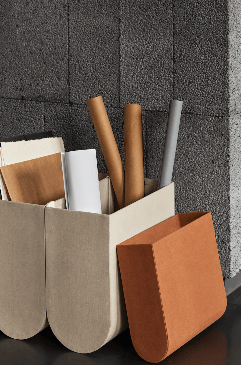 Curved Box - Kristina Dam - Storage + Organization - XX Small - Grey - HORNE