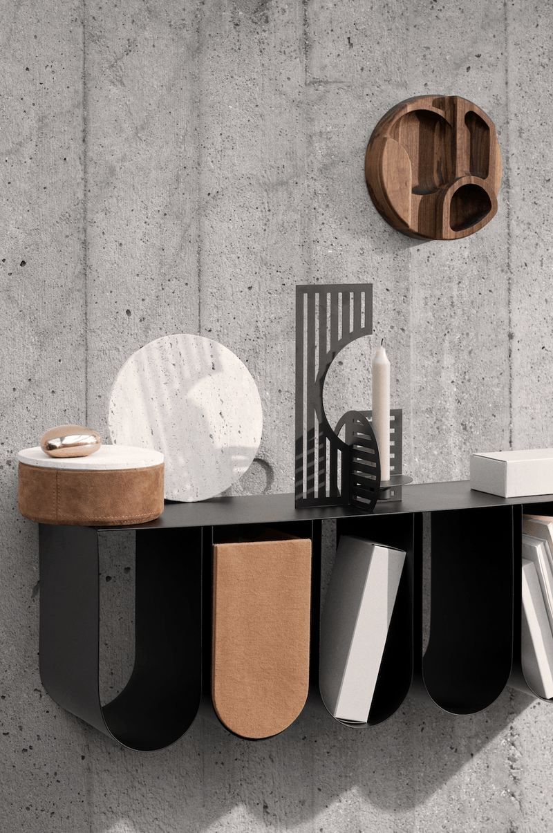 Curved Box - Kristina Dam - Storage + Organization - XX Small - Grey - HORNE