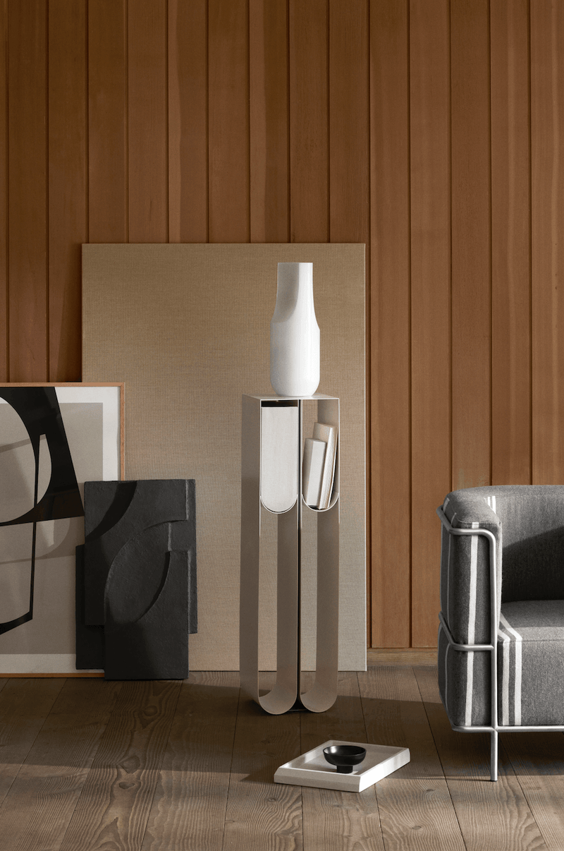 Curved Pedestal - Kristina Dam - Shelving - Beige - HORNE