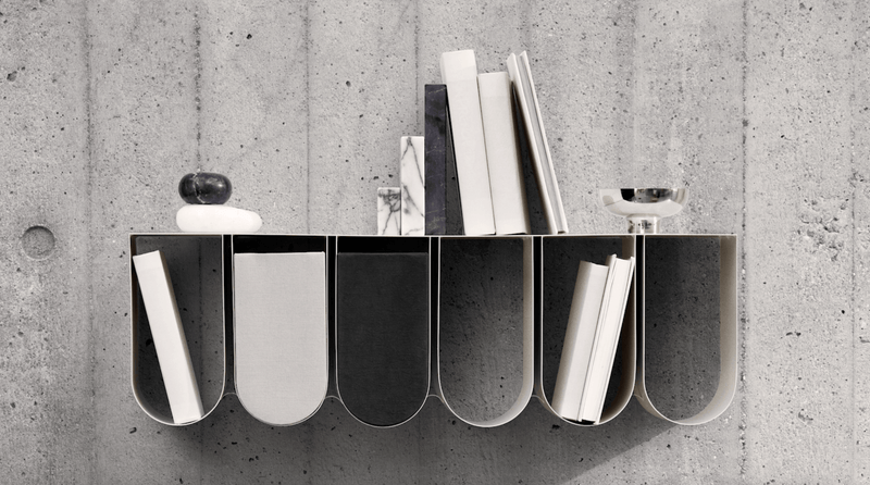 Curved Wall Shelf - Kristina Dam - Shelving - Beige - HORNE