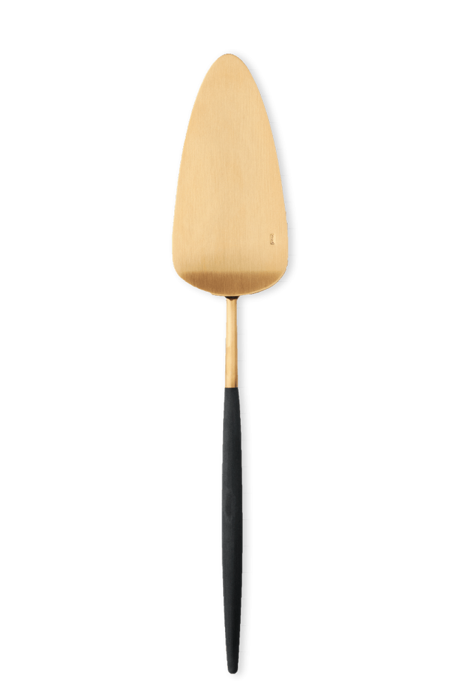 Cutipol Goa Cake Server - Brushed Gold/Black Handle
