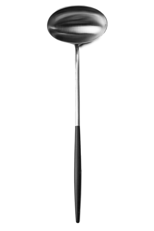 cutipol Goa Soup Ladle - Brushed Steel/Black Handle
