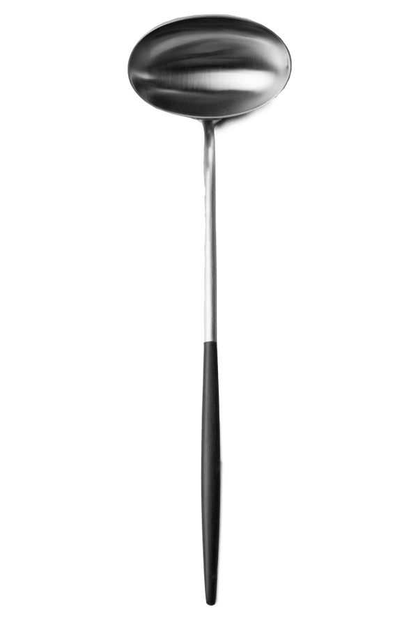 cutipol Goa Soup Ladle - Brushed Steel/Black Handle