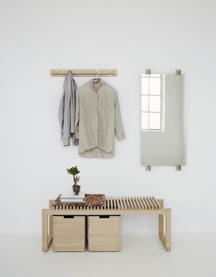Cutter Mirror - Skagerak by Fritz Hansen - Mirrors - Oak / Black - HORNE
