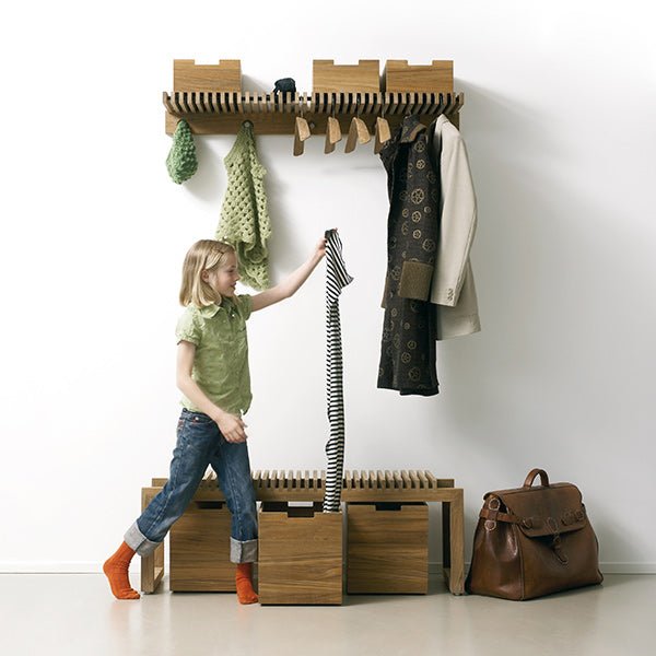 Cutter Wardrobe - Teak - Skagerak by Fritz Hansen - Coat + Key Racks - HORNE
