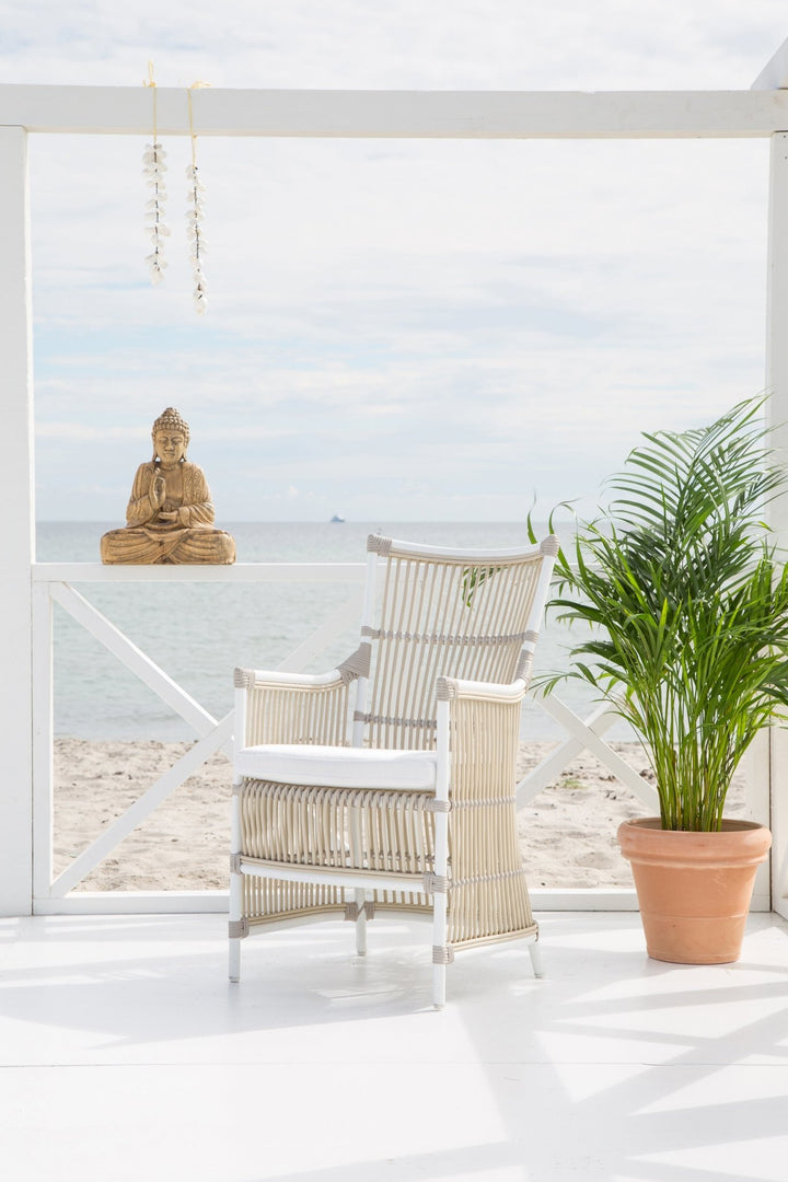 Davinci Chair - Exterior - Sika Design - Outdoor Furniture - Natural - Tempotest Canvas White - HORNE