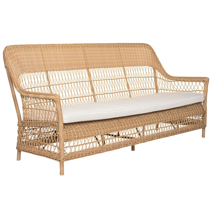 Dawn 3 - Seater Sofa - Exterior - Sika Design - Outdoor Furniture - Natural - Tempotest Canvas White - HORNE