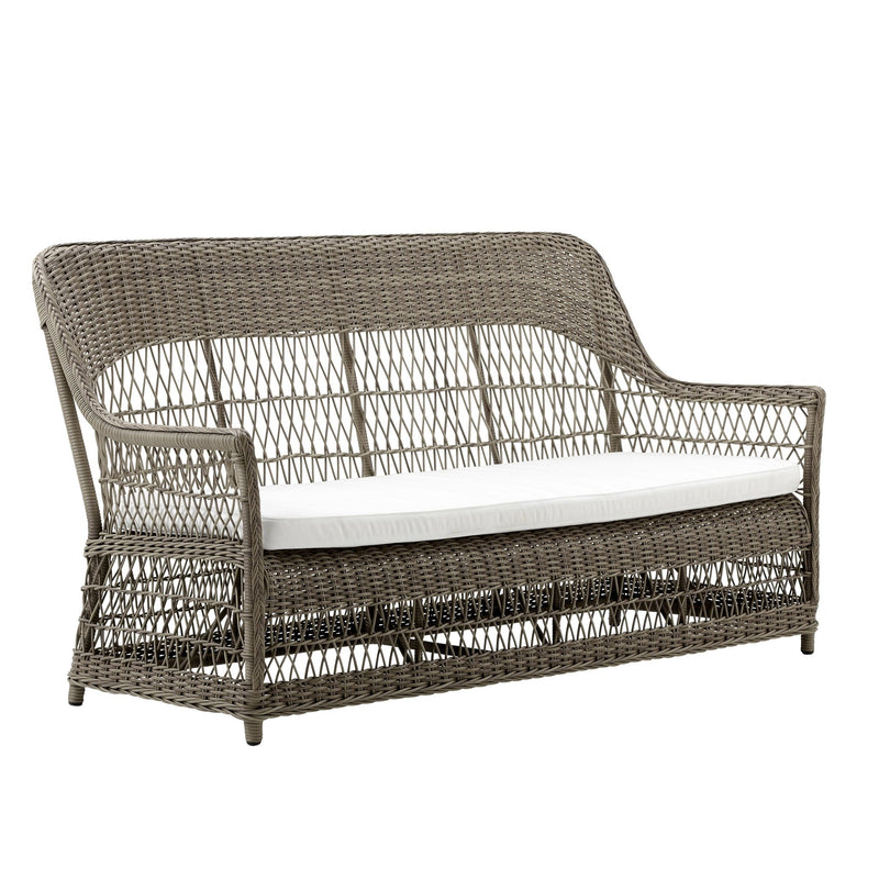 Dawn 3 - Seater Sofa - Exterior - Sika Design - Outdoor Furniture - Antique - Sunbrella Sailcloth Seagull - HORNE