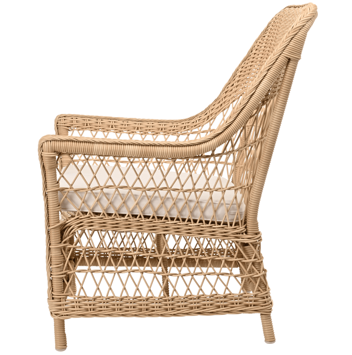 Dawn Lounge Chair - Exterior - Sika Design - Outdoor Furniture - Natural - Tempotest Canvas White - HORNE