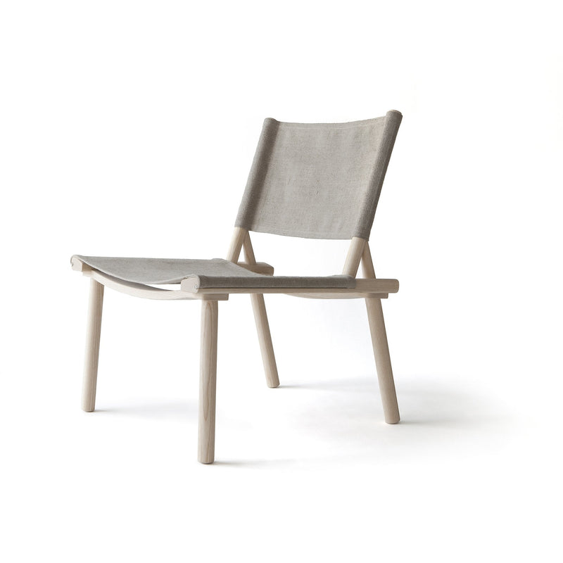 Horne December Wood And Leather Scandinavian Lounge Chair