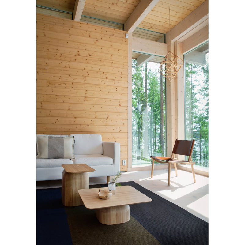 Horne December Wood And Leather Scandinavian Lounge Chair