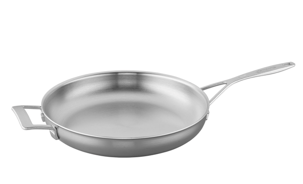 Demeyere Industry 12.5" Fry Pan With Helper Handle