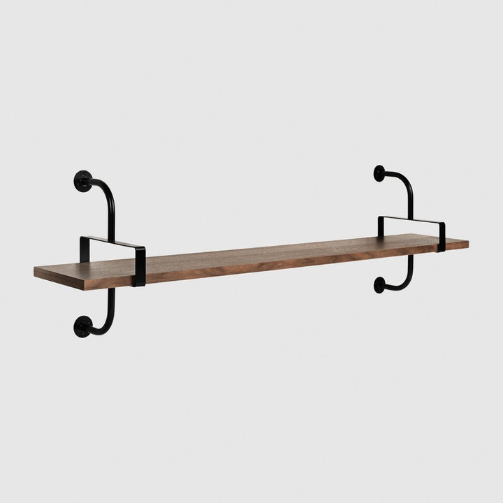 Démon Shelf System - 61"L - Gubi - Shelving - 1 Shelf/ 61" Long (2 stringers) - Walnut - HORNE