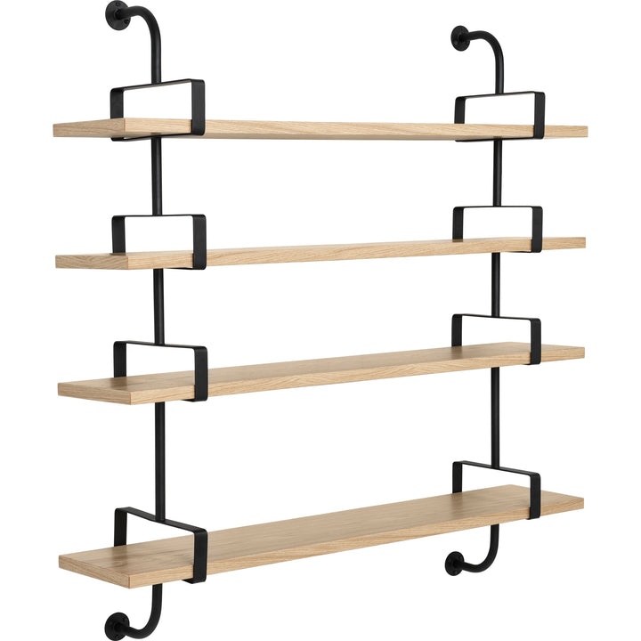 Démon Shelf System - 61"L - Gubi - Shelving - 4 Shelves/ 61" Long (2 stringers) - Oak - HORNE