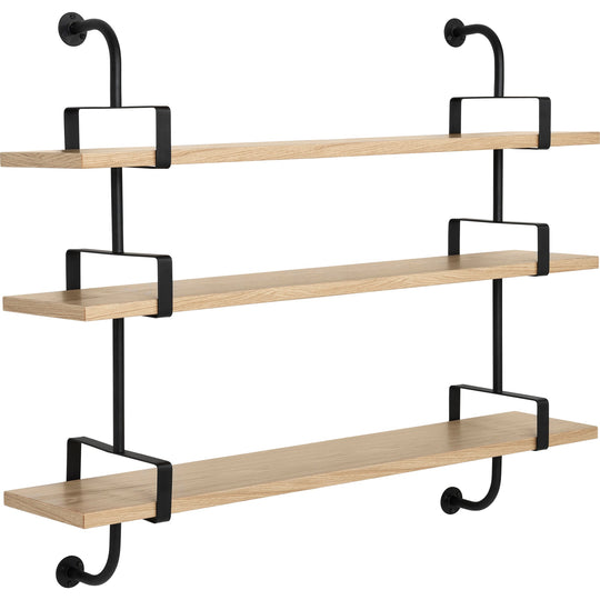Démon Shelf System - 61"L - Gubi - Shelving - 3 Shelves/ 61" Long (2 stringers) - Oak - HORNE