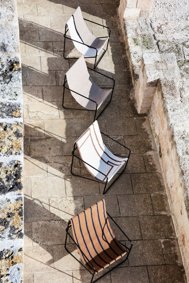 Desert Lounge Chair, Black Frame - Set of 2 - Ferm Living - Chairs - Soil - Soil - HORNE