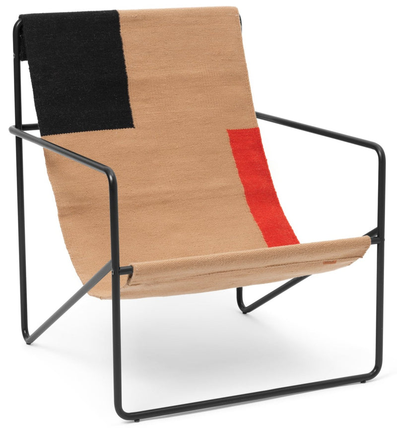 Desert Lounge Chair, Black Frame - Set of 2 - Ferm Living - Chairs - Soil - Soil - HORNE