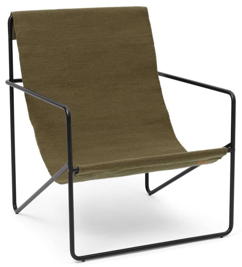 Desert Lounge Chair, Black Frame - Set of 2 - Ferm Living - Chairs - Soil - Soil - HORNE