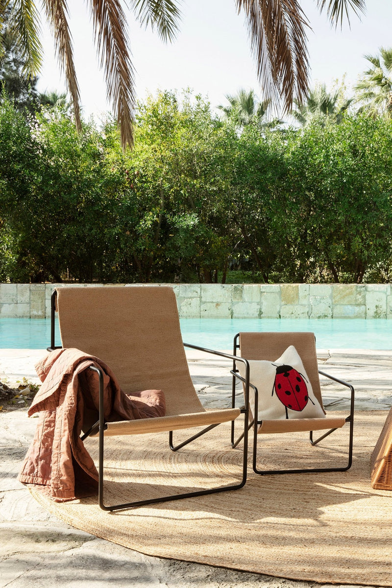 Desert Lounge Chair, Cashmere Frame - Set of 2 - Ferm Living - Chairs - Soil - Soil - HORNE