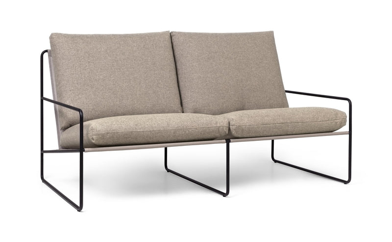 Desert Sofa 2 - Seater - Ferm Living - Sofas - Black/ Chocolate - HORNE