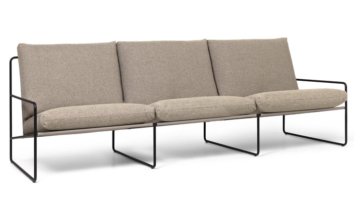 Desert Sofa 3 - Seater - Ferm Living - Sofas - Black/ Chocolate - HORNE