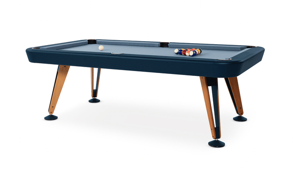 Diagonal RS Barcelona Pool Table - Games + Recreation - 7 ft - Iroko - Blue - HORNE