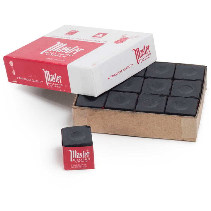 Diagonal Pool Table Accessories - RS Barcelona - Games + Recreation - 12 Black Chalk Master - HORNE