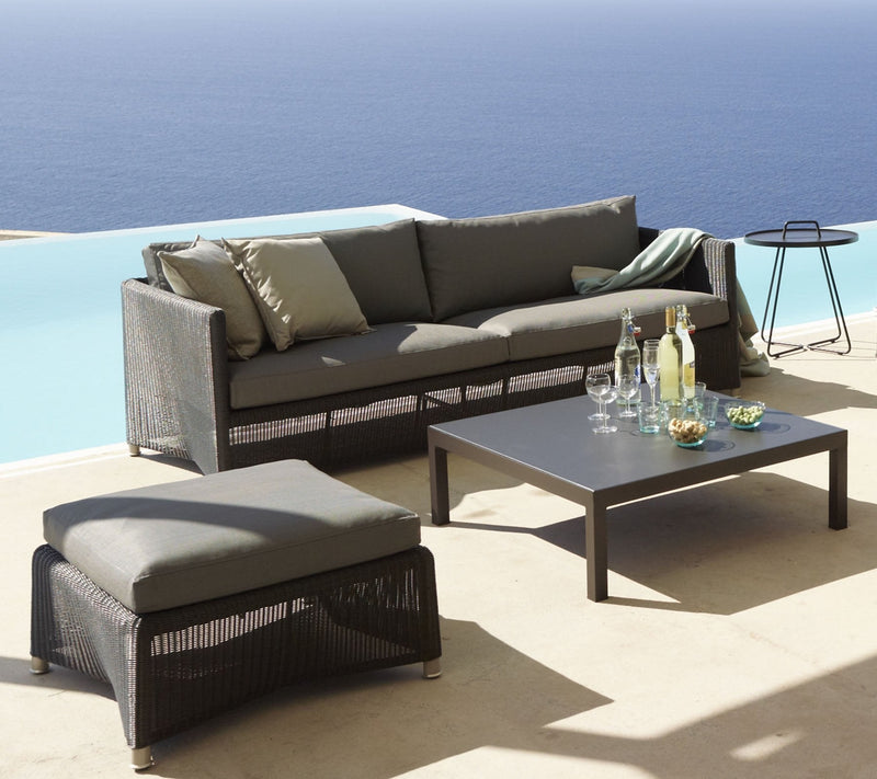 Diamond 2 Seater Sofa - Cane Line - Outdoor Furniture - Graphite - HORNE