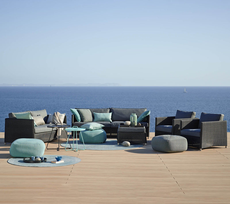 Diamond 2 Seater Sofa - Cane Line - Outdoor Furniture - Graphite - HORNE