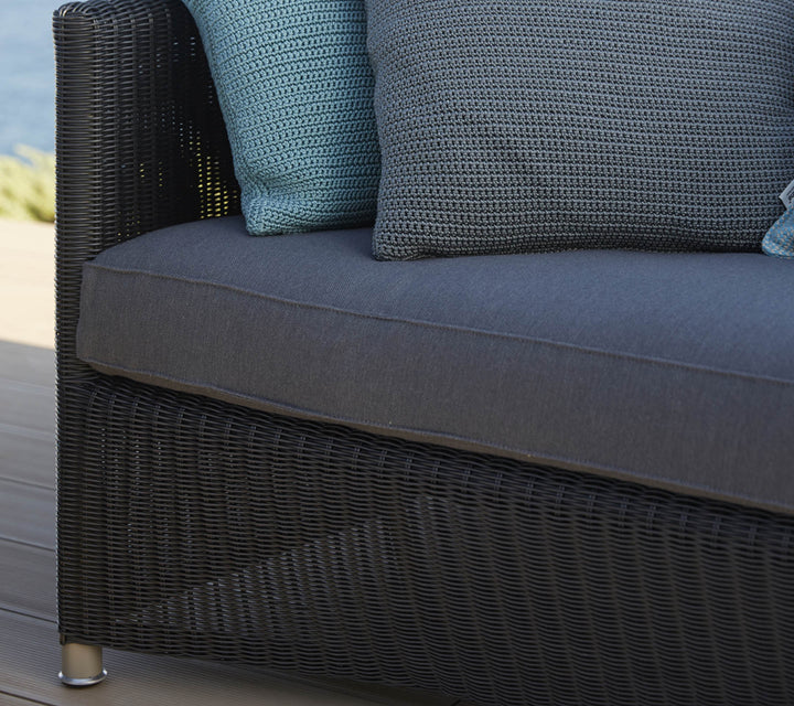 Diamond 2 Seater Sofa - Cane Line - Outdoor Furniture - Graphite - HORNE