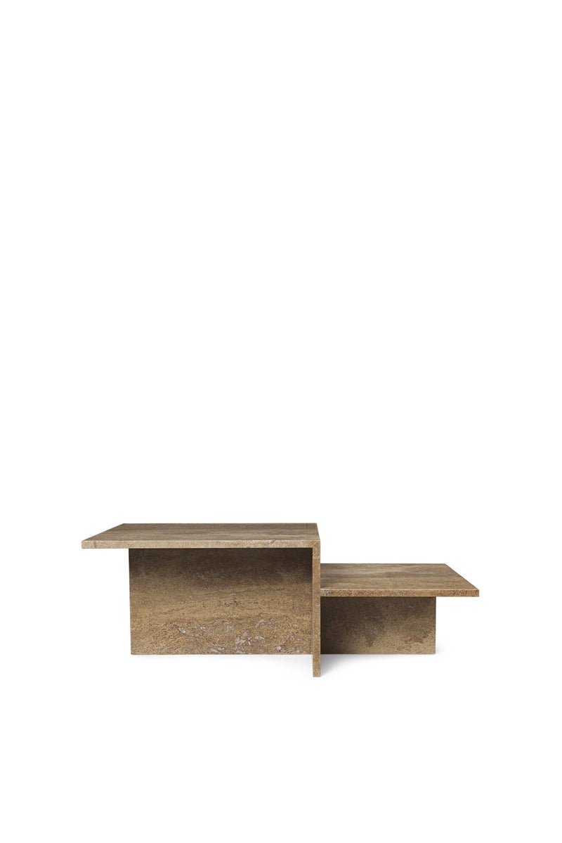 Distinct Coffee Table - Ferm Living - Tables + Desks - Travertine - HORNE