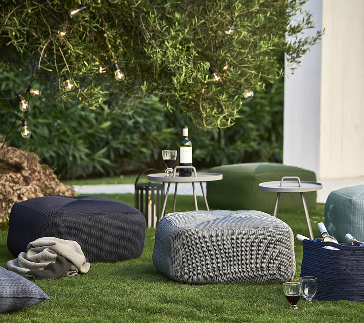 Divine Footstool - Cane Line - Outdoor Furniture - Grey - HORNE