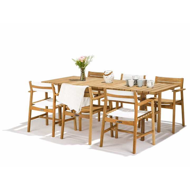 Djuro Dining Chair - Teak & Fabric