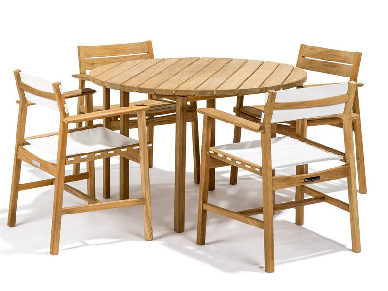 Djuro Dining Chair - Teak & Fabric