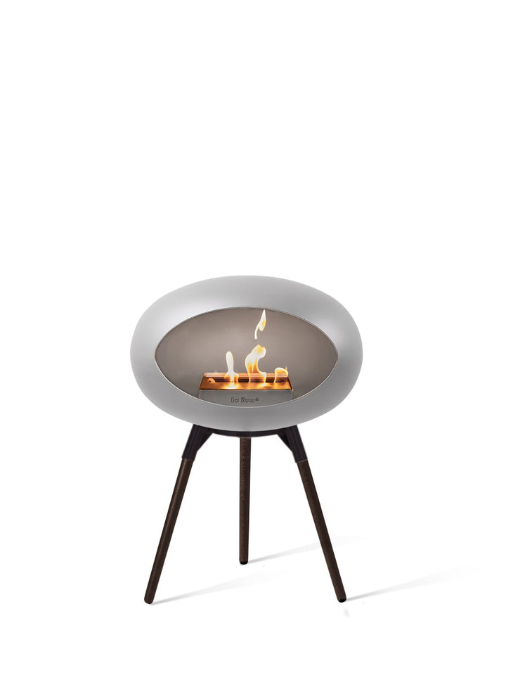 Dome - Ground Low - Le Feu - Fire Pits + Grills - Nickel Dome - Black Bowl - Black Legs - HORNE