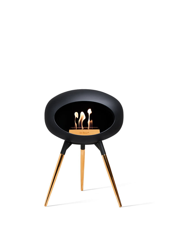 Dome - Ground Low - Le Feu - Fire Pits + Grills - Black Dome - Black Bowl - Rose Gold Legs - HORNE