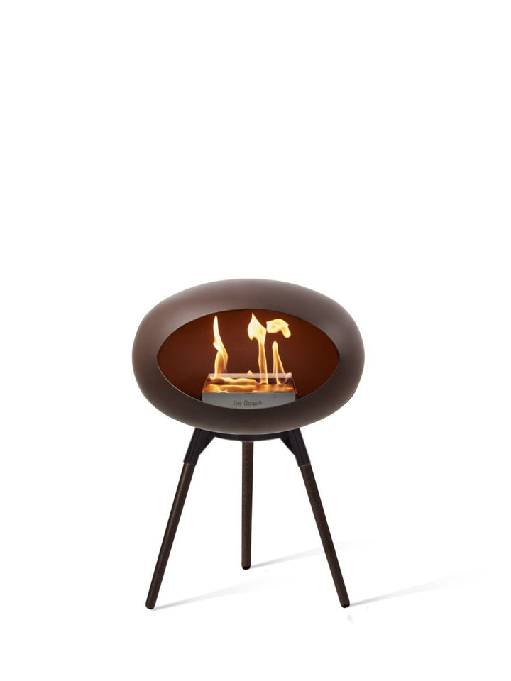 Dome - Ground Low - Le Feu - Fire Pits + Grills - Mocca Dome - Rose Gold Bowl - Black Legs - HORNE