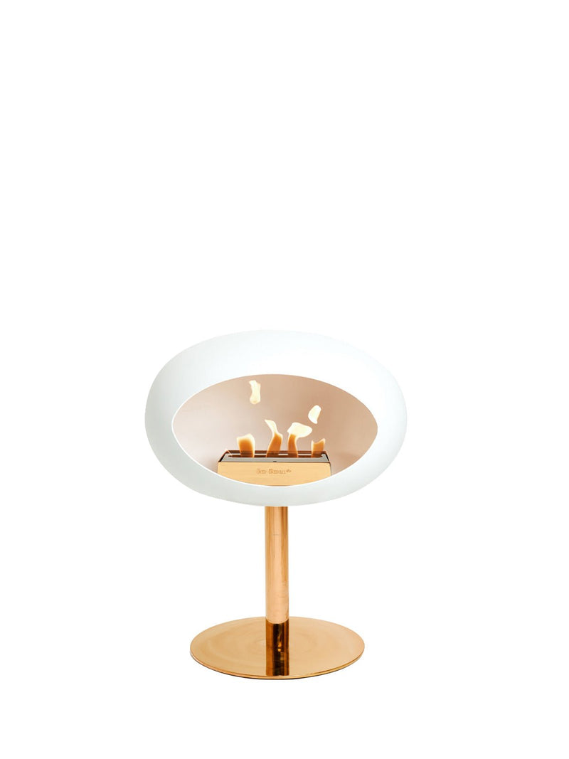 Dome - Steel Low - Le Feu - Fire Pits + Grills - Black Dome - Polished Steel Pole - Black Plate - HORNE