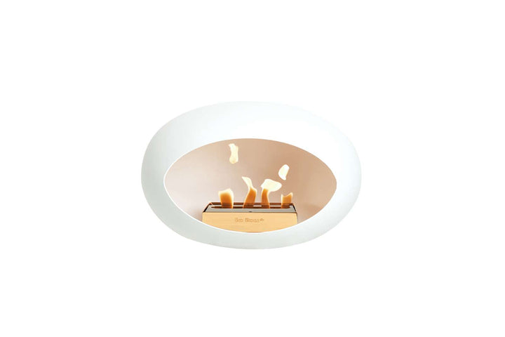 Dome - Wall - Le Feu - Fire Pits + Grills - White Dome - Rose Gold Burner - HORNE