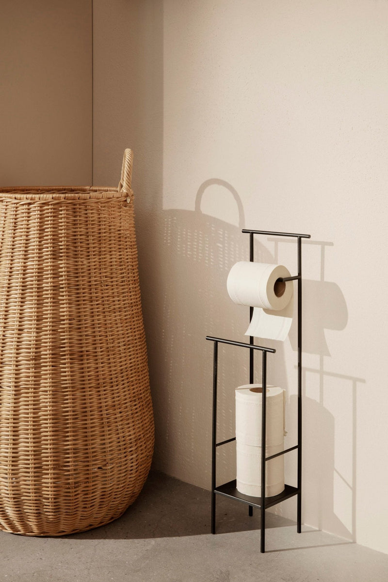Dora Toilet Paper Stand - Ferm Living - Shelving - Black - HORNE