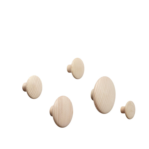 Dots Wood Wall Coat Hook Pegs