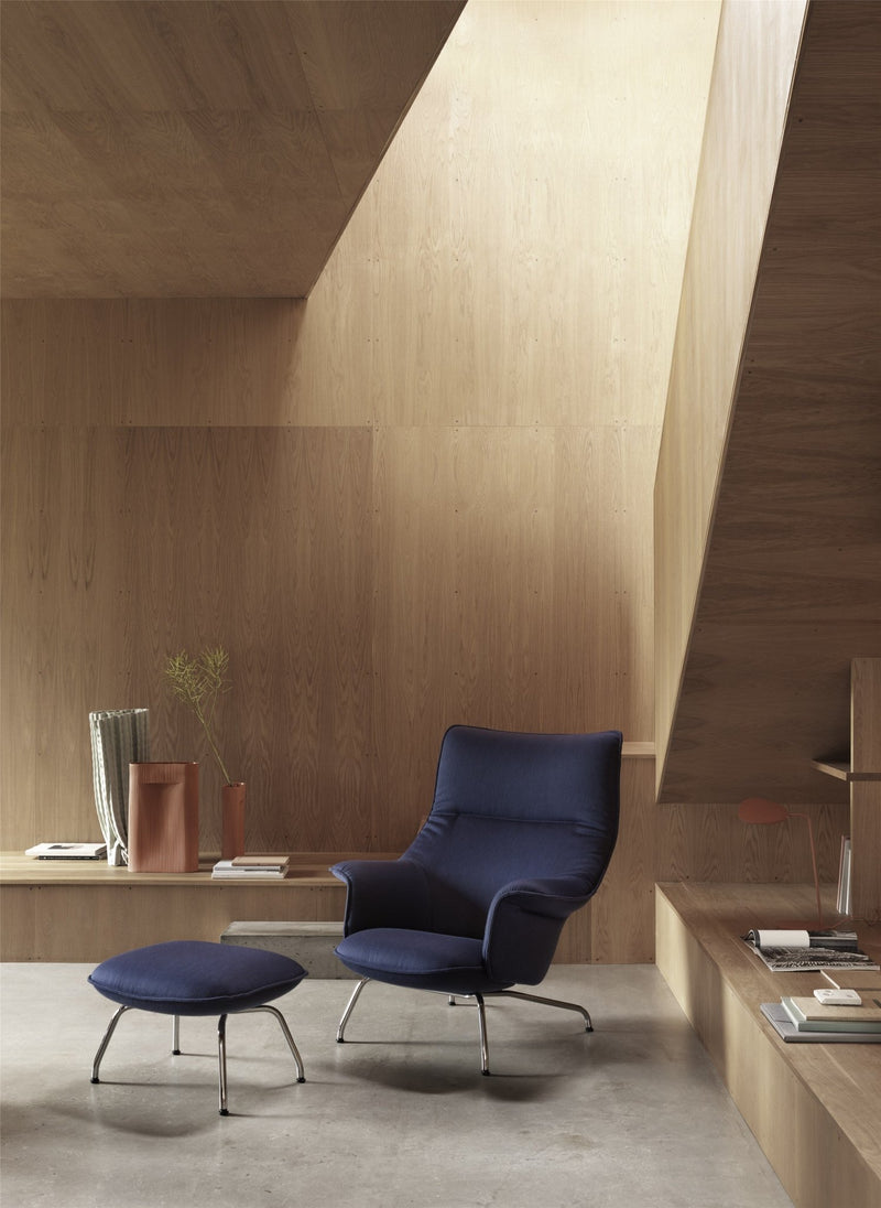 Doze Ottoman - Muuto - Stools + Benches + Ottomans - Ocean 80/Anthracite Black - HORNE