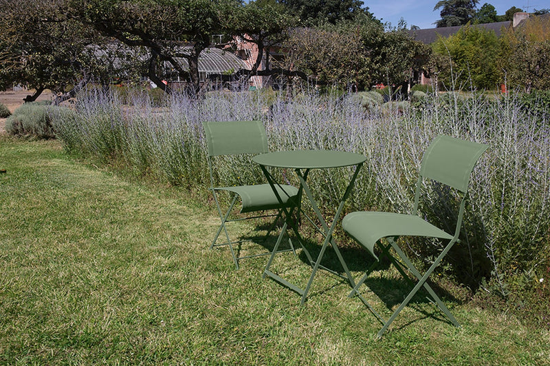 Dune Side Chair - Stereo Fabric - Set of 2 - Fermob - Outdoor Furniture - Acapulco Blue - HORNE