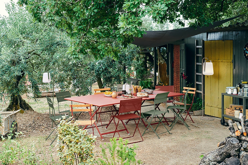 Dune Side Chair - Stereo Fabric - Set of 2 - Fermob - Outdoor Furniture - Acapulco Blue - HORNE