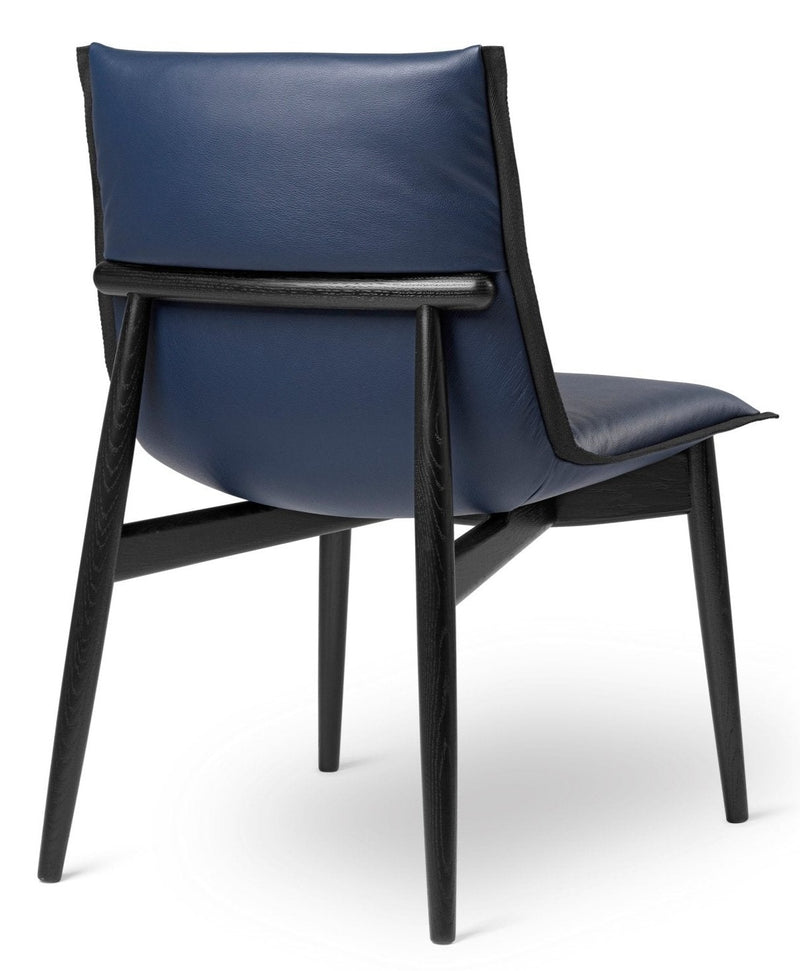 E004 Embrace Chair - Carl Hansen & Son - Chairs - Black Oak/Thor 350 Leather - HORNE