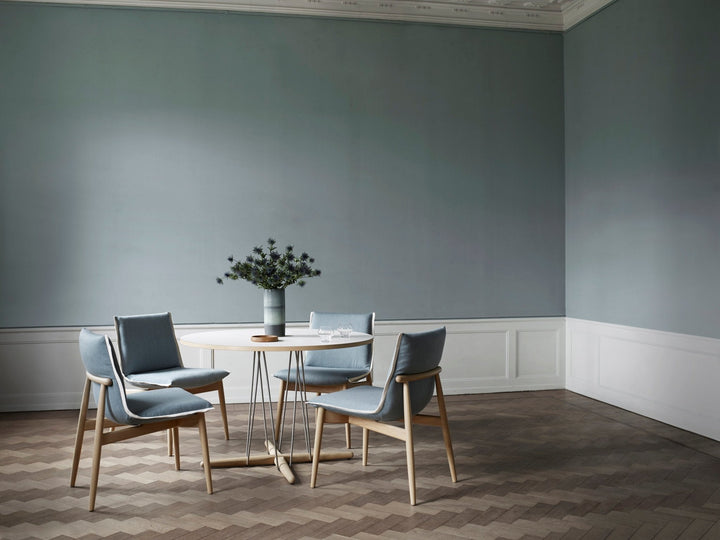E004 Embrace Chair - Carl Hansen & Son - Chairs - Oiled Walnut/Clara 144 Fabric - HORNE